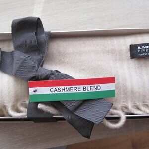 IL MORO FIRENZE Cashmere Blend Plaid Scarf Made in Italy